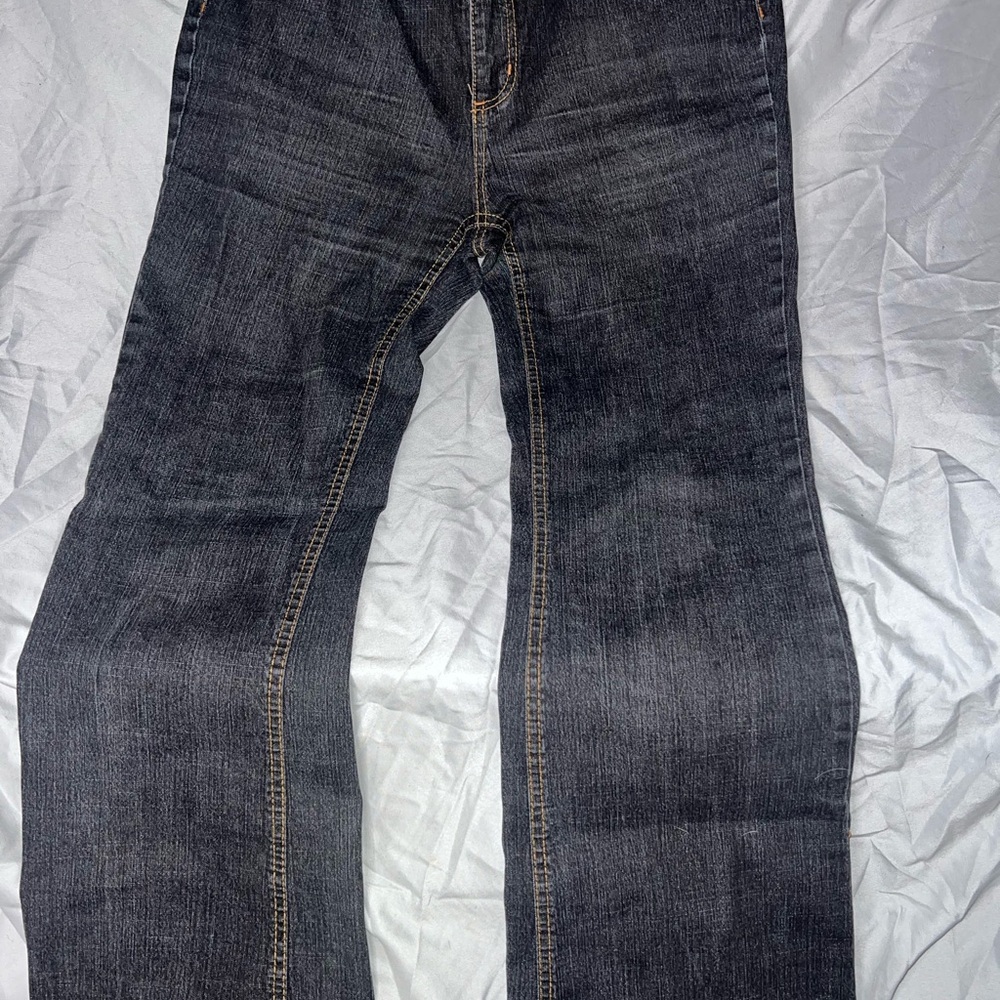 Faded Glory Women's Boot Cut Jeans - Dark Gray Wash
